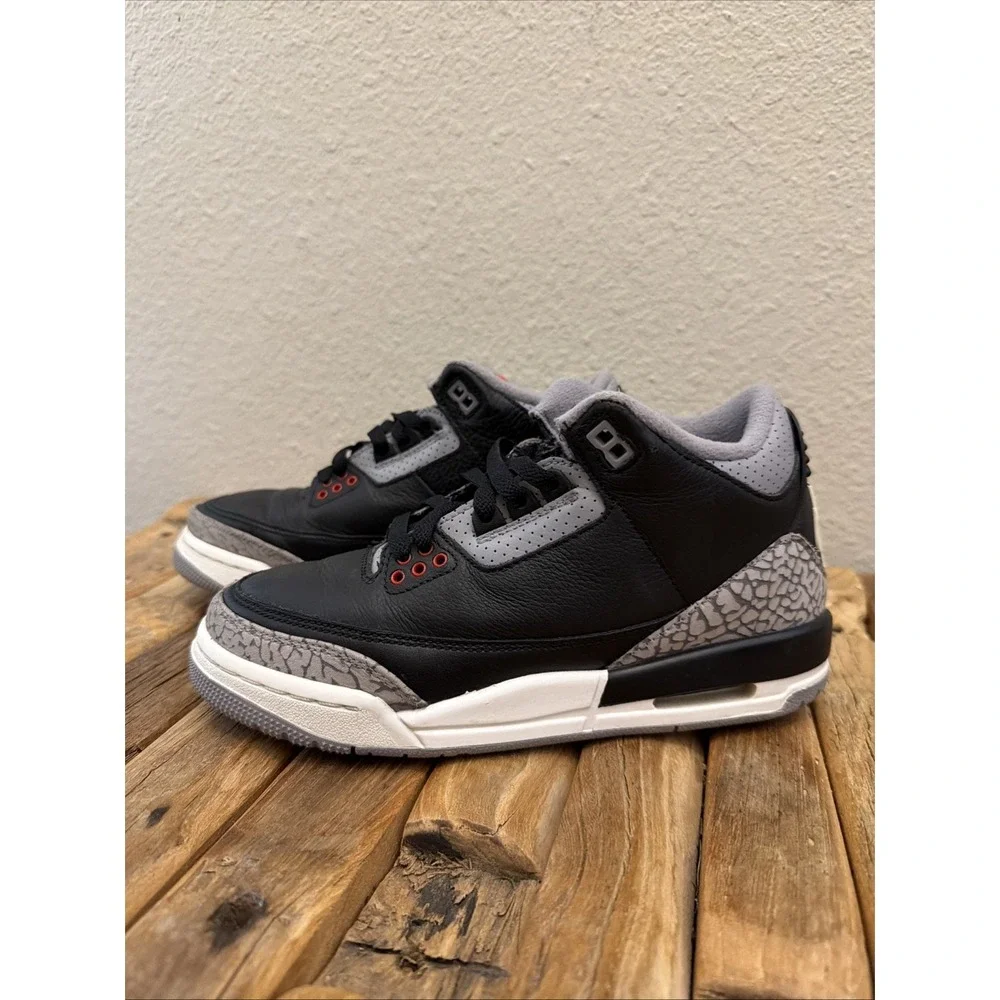 Nike Youth Air Jordan 3 Retro Black Cement DM0967-010 GS Shoes Sz 5Y
